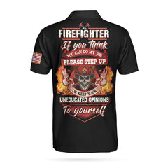 Firefighter Proud Skull EZ16 0304 Polo Shirt - Hyperfavor