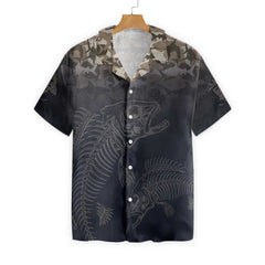 Fish Reaper Fish Skull Skeleton Hawaiian Shirt - Hyperfavor