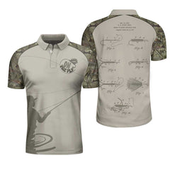 Fly Fishing On The Fly Flies Patent Polo Shirt - Hyperfavor