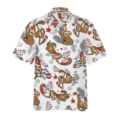 Funny Christmas Slothes Hawaiian Shirt, Funny Christmas Shirt, Best Gift For Christmas - Hyperfavor