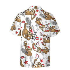 Funny Christmas Slothes Hawaiian Shirt, Funny Christmas Shirt, Best Gift For Christmas - Hyperfavor
