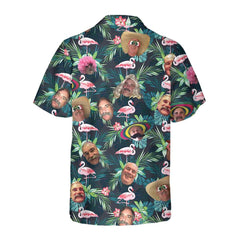 Funny Custom Face Flamingo Hawaiian Shirt - Hyperfavor