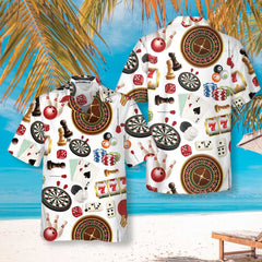 Games Together Hawaiian Shirt, Multiple Games Pattern Shirt - Hyperfavor