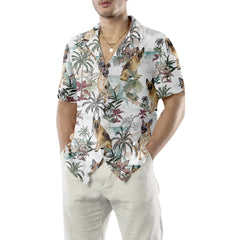 German Sheperd Summer Tropical Pattern Hawaiian Shirt, Tropical German Sheperd Shirt For Dog Lovers - Hyperfavor