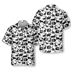 Goat And Ram Seamless Pattern Hawaiian Shirt, Black And White Goat Shirt For Men & Women - Hyperfavor