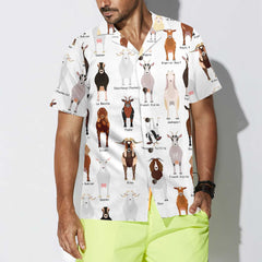 Goat Breeds Hawaiian Shirt, Funny Goat Shirt For Adults, Goat Print Shirt - Hyperfavor