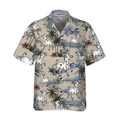 Goat Island Hawaiian Shirt, Funny Goat Shirt For Adults, Goat Print Shirt - Hyperfavor