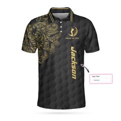Golden Hole In One Personalized Golf V2 Custom Polo Shirt - Hyperfavor