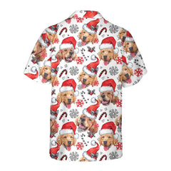 Golden Retriever Santa Hawaiian Shirt, Funny Christmas Dog Shirt For Men & Women, Best Christmas Gift - Hyperfavor