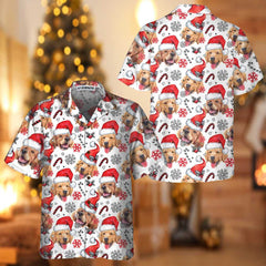 Golden Retriever Santa Hawaiian Shirt, Funny Christmas Dog Shirt For Men & Women, Best Christmas Gift - Hyperfavor