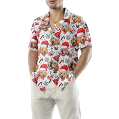 Golden Retriever Santa Hawaiian Shirt, Funny Christmas Dog Shirt For Men & Women, Best Christmas Gift - Hyperfavor