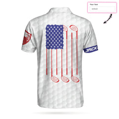 Golf American Flag New Custom Polo Shirt - Hyperfavor