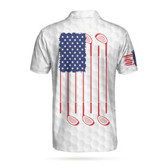 Golf American Skull Flag Polo shirt - Hyperfavor