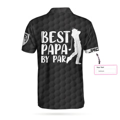 Golf Best Papa by Par Custom Polo Shirt - Hyperfavor