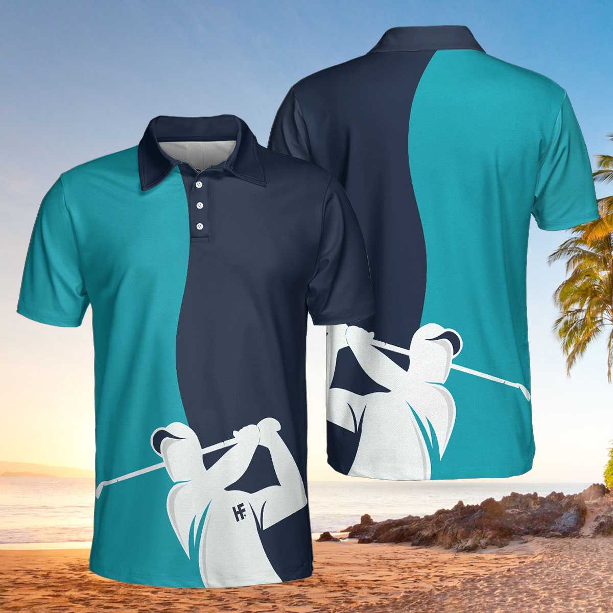 Golf Blue And Navy EZ24 2603 Polo Shirt - Hyperfavor