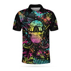 Golf Skull Graffiti EZ35 1104 Polo Shirt - Hyperfavor
