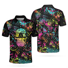 Golf Skull Graffiti EZ35 1104 Polo Shirt - Hyperfavor