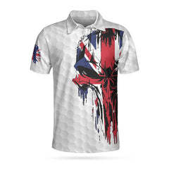 Golf United Kingdom Skull Flag Polo Shirt - Hyperfavor