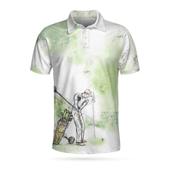 Golfer Painting EZ24 2603 Polo Shirt - Hyperfavor