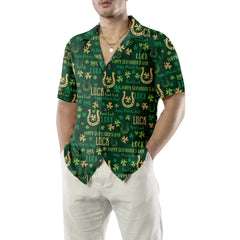 Good Luck St Patrick's Day Hawaiian Shirt, St. Patricks Day Shirt, Cool St Patrick's Day Gift - Hyperfavor
