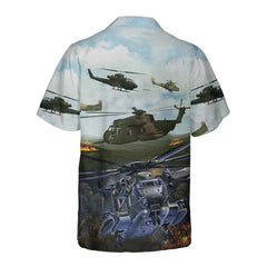Green Giant Helicopter Hawaiian Shirt, Helicopter Shirt For Men, Hawaiian Shirt With Helicopter - Hyperfavor