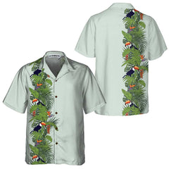 Green Toucan Paradise Hawaiian Shirt, Tropical Toucan Shirt For Men & Women - Hyperfavor