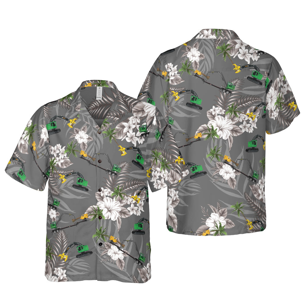 Gus Runde Gray Hawaiian Shirt - Hyperfavor