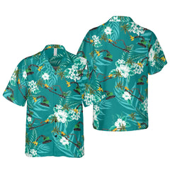 Gus Runde Teal Hawaiian Shirt - Hyperfavor