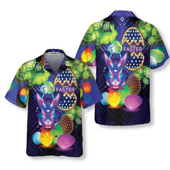 Happy Easter Hawaiian Shirt, Easter Bunny Shirt, Funny Easter Shirt & Easter Gift Ideas - Hyperfavor