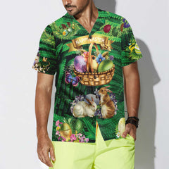 Happy Easter Golden Egg Hawaiian Shirt, Easter Egg Shirt, Button Up Easter Shirt For Men & Women, Best Easter Gift - Hyperfavor