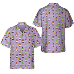 Happy Halloween Gnomes Hawaiian Shirt, Funny Halloween Shirt, Best Gift For Halloween - Hyperfavor