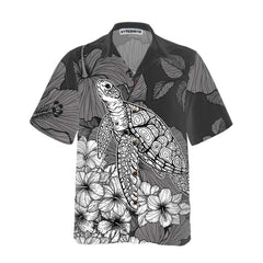 Hibiscus Turtle Hawaiian Shirt, Floral Turtle Shirt For Men & Women, Unique Gift For Turtle Lover - Hyperfavor