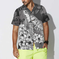 Hibiscus Turtle Hawaiian Shirt, Floral Turtle Shirt For Men & Women, Unique Gift For Turtle Lover - Hyperfavor