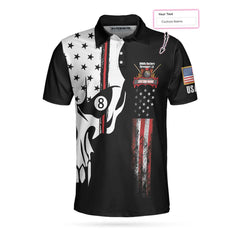 Hillbilly Hustlers Skull Billiards Pool Custom Polo Shirt - Hyperfavor