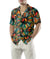 Hippie Soul Hawaiian Shirt, Floral Hippie Peace Signs Shirt - Hyperfavor