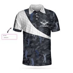 Hitting Booms Camo Pattern Custom Polo Shirt - Hyperfavor
