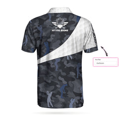 Hitting Booms Camo Pattern Custom Polo Shirt - Hyperfavor