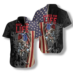 Hooked For Life Hawaiian Shirt - Hyperfavor