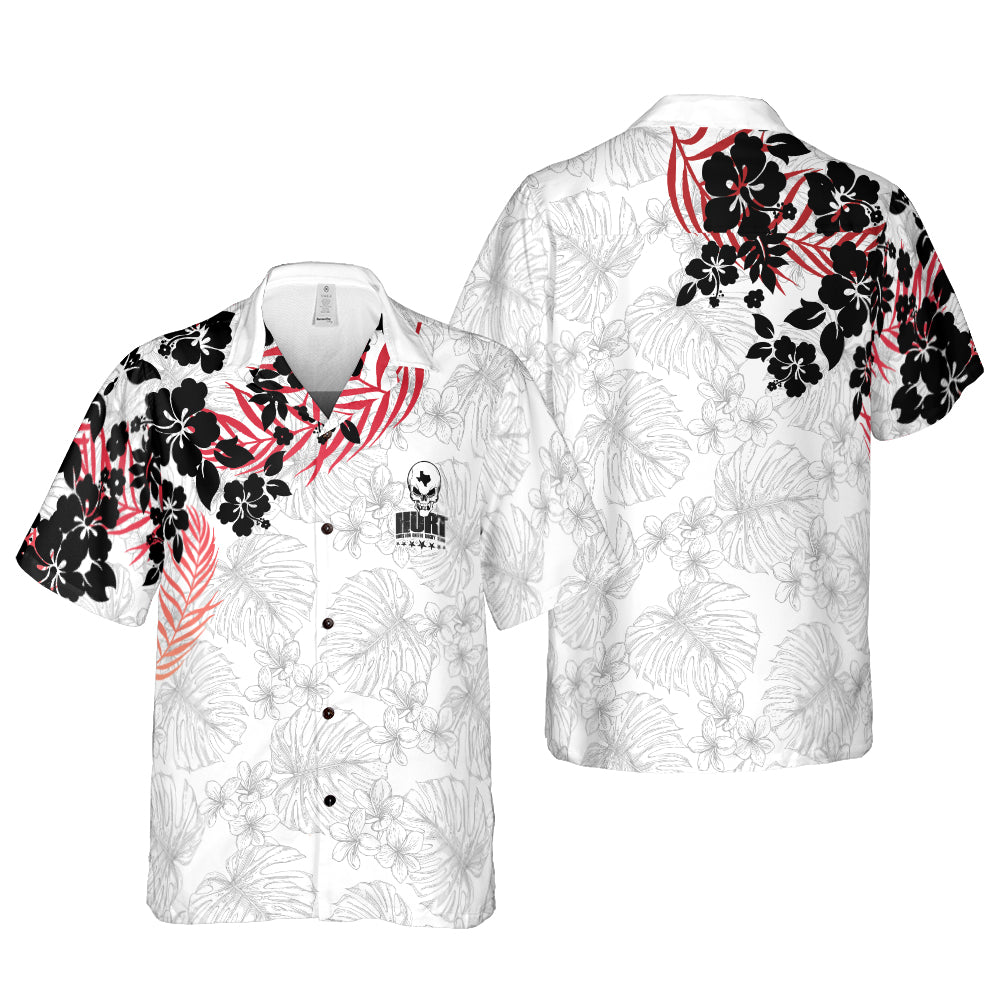 Houston United Rugby Team White Hawaiian Shirt - Hyperfavor