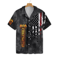 Husband Daddy Firefighter EZ24 2501 Hawaiian Shirt - Hyperfavor