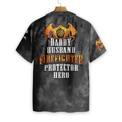Husband Daddy Firefighter EZ24 2501 Hawaiian Shirt - Hyperfavor