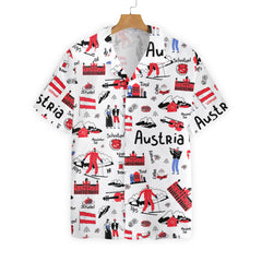 I Love Austria Doodle EZ02 0207 Hawaiian Shirt - Hyperfavor