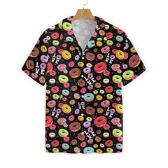 I Love Donut Black EZ02 2307 Hawaiian Shirt - Hyperfavor