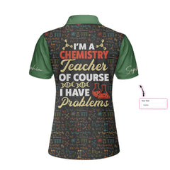 I Am A Chemistry Teacher Custom Short Sleeve Women Polo Shirt - Hyperfavor