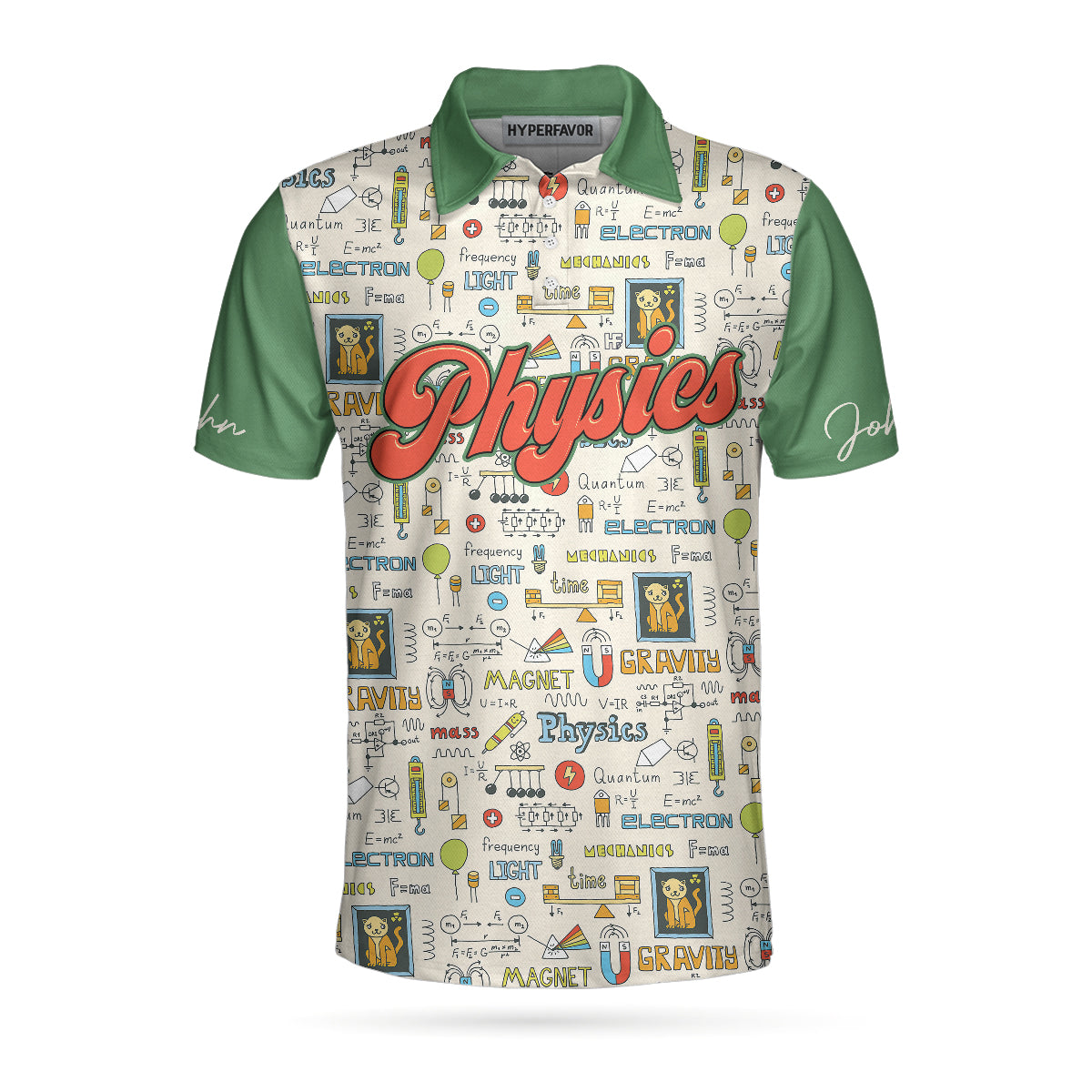 I Am A Physics Teacher Custom Polo Shirt - Hyperfavor