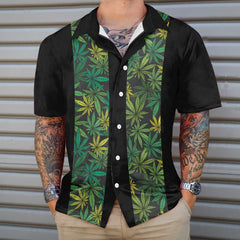 I Bet My Soul Smells Like Weed Hawaiian Shirt, Skull Pattern Weed Leaf Shirt - Hyperfavor