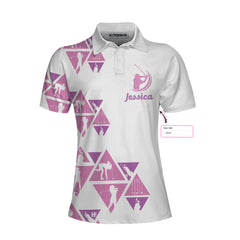 I Golf Like A Girl Try To Keep Up Custom Short Sleeve Women Polo Shirt, Unique Female Golf Gift - Hyperfavor