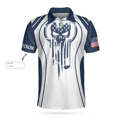 I Got A Hole In One Golf Custom Polo Shirt, Personalized Skull Golf Shirt For Men - Hyperfavor