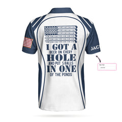 I Got A Hole In One Golf Custom Polo Shirt, Personalized Skull Golf Shirt For Men - Hyperfavor