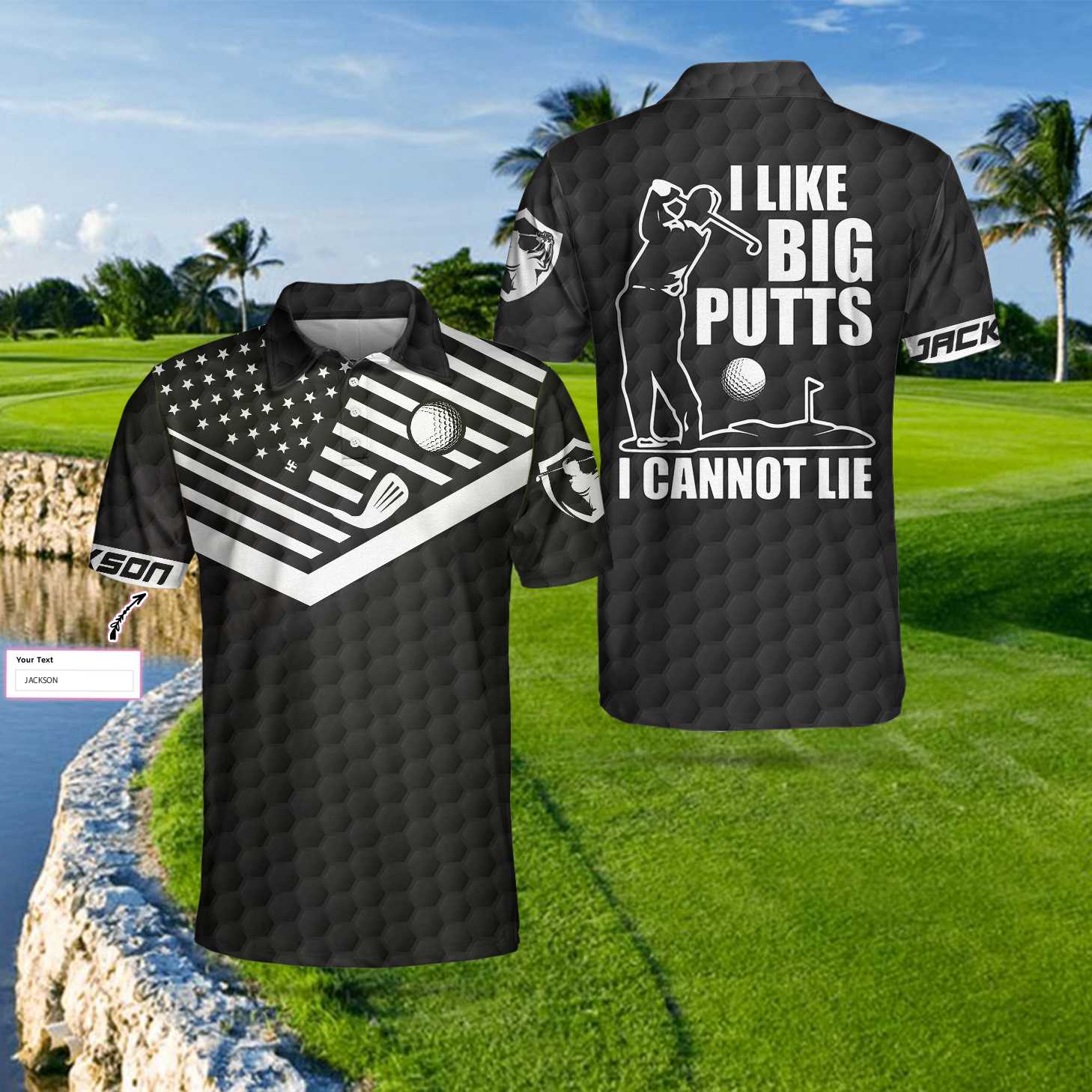 I Like Big Putts I Cannot Lie Custom Polo Shirt - Hyperfavor